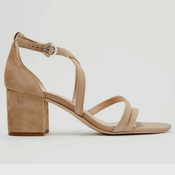 Sam Edelman Stacie Block Heel Leather Sandals - Picture 3 of 10